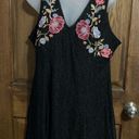 Xhilaration Black Lace Embroidered Dress Photo 0