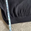 We The Free  V-Neck Pullover Knit Top Oversized Size Small Black Casual Photo 8