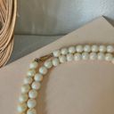 American Vintage Vintage “Georgette” Peachy Pink Long Pearl Necklace 36” Classic Femme Elegant Photo 7