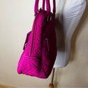 Vera Bradley  bright fuchsia quilted satchel bag with wallet and coin purse Photo 4