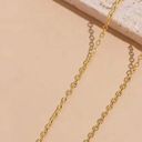 Cubic Zirconia Gold Cross Necklace Photo 1