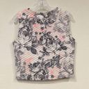 Gianni Bini  Quilted Floral Crop Top Size Large EUC Photo 2