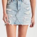 American Eagle Outfitters Vintage High Waisted Jean Skirt Blue Size 4 Photo 0