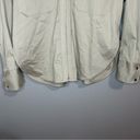 ZARA NWT  nude neutral zippered shirt with patch pockets women's size small Photo 5