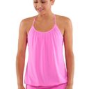 Lululemon  No Limits Layered Tank Top Built In Bra Racerback Pink Sz. 8 Photo 1