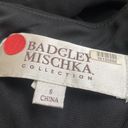 Badgley Mischka  Black Draped Dress Size 8 Photo 8