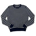 Brandy Melville  - Striped Knit Sweater in Navy Blue & White Photo 0