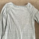 Max Studio  Sport long sleeve shirt. Raglan sleeves w/ piping. Color- gray. Size M Photo 4