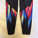 Sweaty Betty  London Power Leggings 7/8 Black Red Blue Strobe Pocket Size Small Photo 9