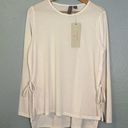 Sweaty Betty NWT  Tie Side Yoga Long Sleeve Top Lily White Photo 2