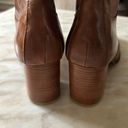 sbicca  Toccoa Women’s Tan Brown‎ Leather Zip-Up Stacked Block Heel Boots Size 9 Photo 9