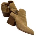 Pull & Bear  Chunky Heeled Zip-up Suede Booties Photo 0