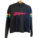 Pepe Jeans ANTHROPOLOGIE Alpine Back When Hoodie Sweatshirt Black Cotton Retro-chic XS EUC Photo 1