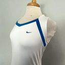 Nike  Tennis Dri Fit White Blue Sleeveless Workout Tank Top Shirt Size L Photo 1