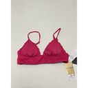 Vix Paula Hermanny  Scales Helen Laser Cut Triangle Bikini Top Swim Pink Large Photo 12