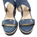 Cole Haan Cole Hann Cloudfeel Espadrille Wedge Sandal Blue Women’s Size 9 Photo 5