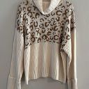 Nine West  Leopard Print Turtleneck Sweater Photo 2