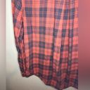 BDG  Women’s Small Petite Long Sleeve Collared Button Down Red and Blue Plaid Top Photo 3