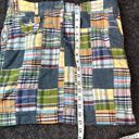 Tommy Hilfiger  Skirt Madras Patchwork Size 6 Multicolored Plaid Cotton Pockets Photo 2