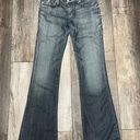 Rock & Republic Bootcut Faded Jeans With Pink Stitching on Back Pockets Size 29 Photo 0