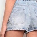 Band of Gypsies  Braided Distressed Denim Shorts Photo 1