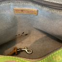 Dooney & Bourke VTG  Y2K Green Domed  Satchel Monogram Handbag/ID/Glasses Case Photo 5