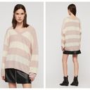 ALLSAINTS  Byers Stripe V-Neck Sweater (S) Photo 1