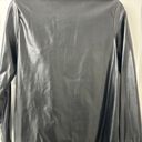 Faux Leather Blazer Black Size XS Photo 3