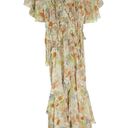 MISA Los Angeles  Alana Floral Flutter Maxi Dress Pale Yellow Size XS NWT Photo 5