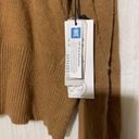 Treasure & Bond  Sweater Mock Neck Distressed trim Tan NWT Medium Photo 10