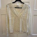 Emma James  Lace V-neck Top size Medium Photo 0