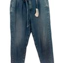 AG Adriano Goldschmied  Renn Paper Bag Denim Jeans Wide Leg Belted NWT 28 Photo 2