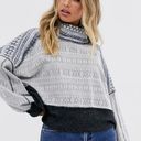 We The Free FREE PEOPLE x  “At the Lodge” Turtleneck Sweatshirt Top Size Large Photo 0