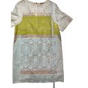 Rebecca Taylor  Runway Patchwork Sheer-Inset Lace Silk Dress Sz 12 Photo 9