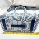 Rothy's Rothy’s The Handbag Jardin Blue Floral Print Texture Crossbody Shoulder Bag Tote Photo 9