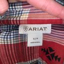 Ariat  western red plaid S western button down shirt Photo 2