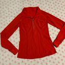 Lululemon run toasty tech half zip pullover jacket love red size 8 Photo 0