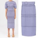 Keepsake  Bulletin Lavender Knit Midi Skirt with Belt Photo 2