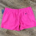 Gap  Linen Short Women XXL Pink 3” Stretch Pull On Pockets Summer Casual Rayon Photo 3