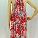 The Loft "" RED & GRAY PAISLEY PRINT SLEEVELESS SWING DRESS SIZE: XSP NWT Photo 3