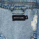 Pretty Little Thing Distressed Denim Jacket Photo 5