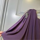 Jessica Simpson  Purple Scoop Neck Slit Sleeve Aline Dress S Photo 4