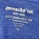 Marika tek  Womens Dry-Wik Post-Workout Hooded Performance Tee Blue XL NWT Photo 6