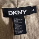 DKNY  Women's Pocket‎ Pencil Skirt Linen Blend Straight Tan Beige Zip Size 4 Photo 6