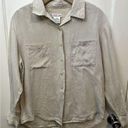 Talbots 100% Pure Irish Linen Talbot’s Beige Shirt Size 12 Long Sleeve Button Up Blouse Photo 0