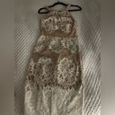 Intermix  Exclusive NWT Sleeveless MIDI Lace White Beige Dress Size Small Photo 1