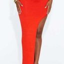 Naked Wardrobe NWOT  High Life Maxi Skirt in Poppy Photo 0