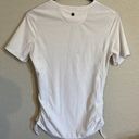 prAna Women's  Side Tie White Athleisure Gym Pullover Shirt Size XS EUC #6021 Photo 4