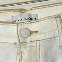 Loft  Excellent Condition White Kick Crop Denim Pants Size 28 Photo 2