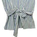 Max Studio Striped Linen Peplum Top Photo 2